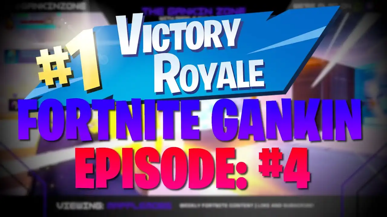 FORTNITE GANKIN #4! LAST MINUTE SOLO CLUTCH!